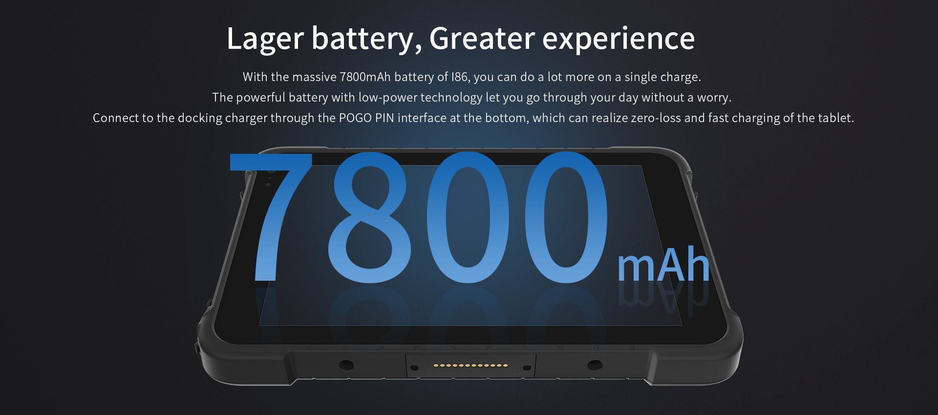 Rugged Tablet with 1D/2D Data Collection ODM/OEM Win Mil-Std-810H IP67 Waterproof 4G LTE