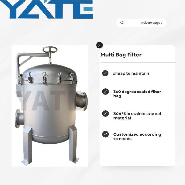 Clear Water Single Bag Filter Housing Fuel Oil Beer 304 Stainless Steel Bag