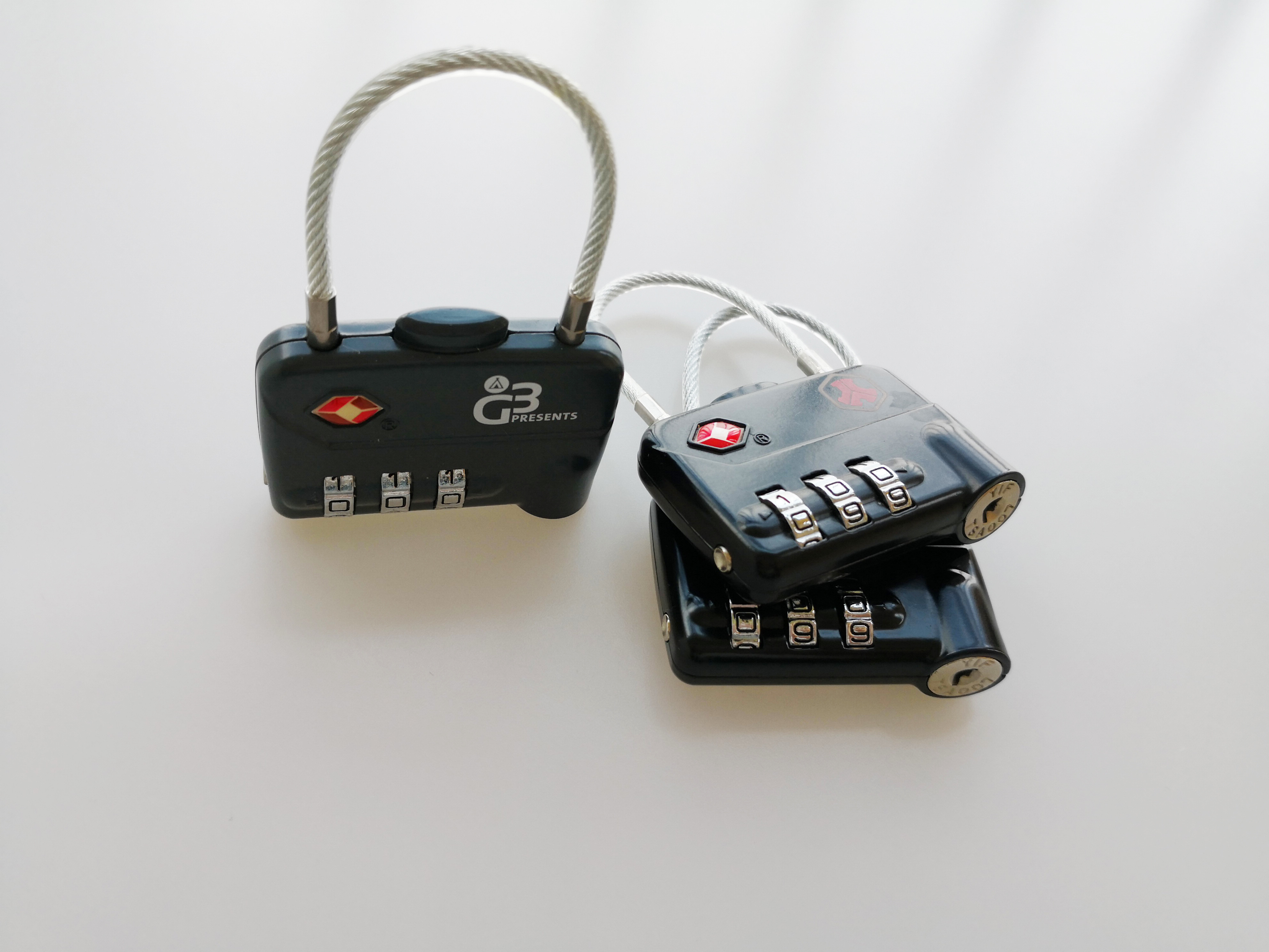 Customized TSA Cable Lock / TSA 320 Suitcase Cable Lock For Luggage Security