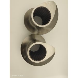 High Performance Twin Screw Extruder Parts Alloy Imported WR5 Material Screw