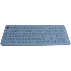 Robust polycarbonate cased washable membrane keyboard with numeric keypad