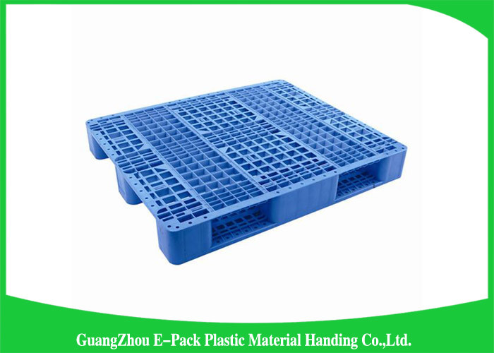 Euro Type Heavy Duty Plastic Pallets Single Face For Food Industry Warehouse