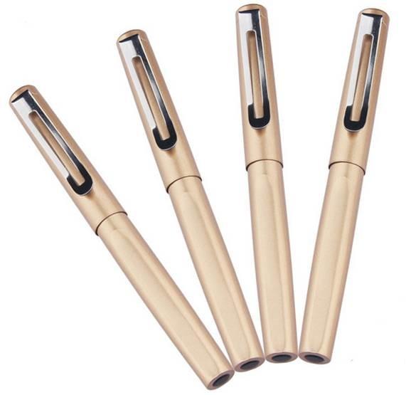 Stationery Factory Custom Logo Black Ink Metal Roller Ball Pen Set