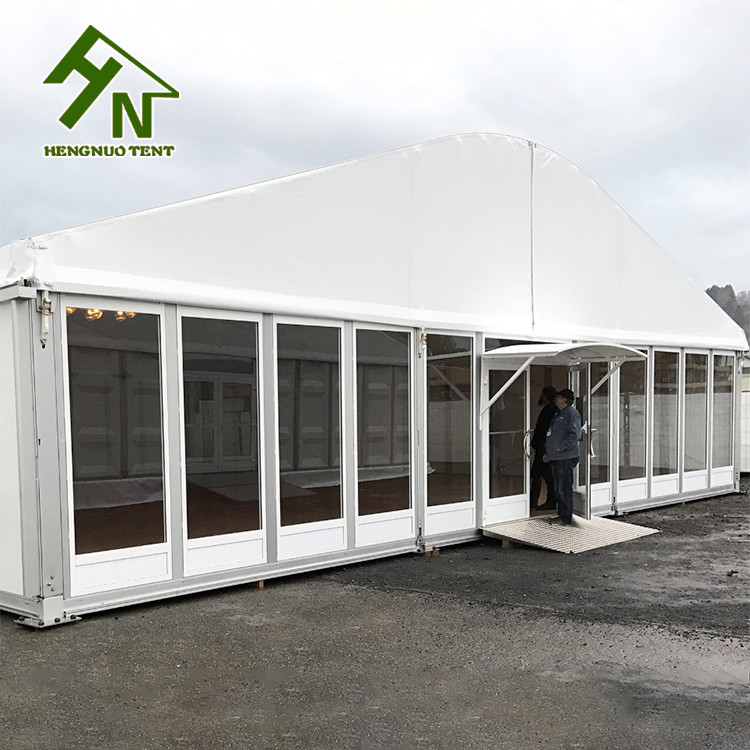 UV Resistant Temporary Party Tent Building 15HW Hardness Strong Aluminium Structure