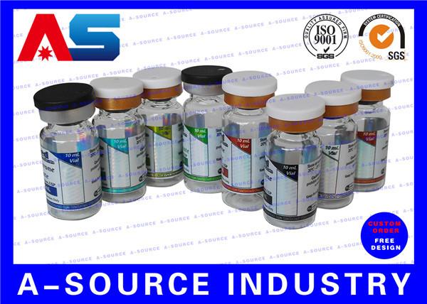 Pharmacy Medication Bottle 10ml Vial Labels Laser Hologram + CMYK Printing