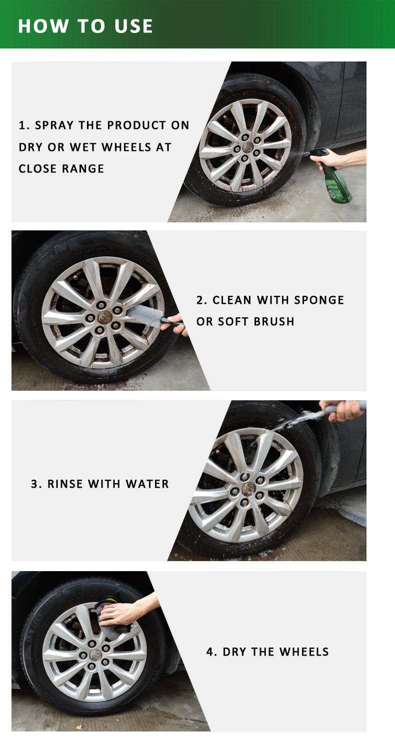 500ml Car Hub Stain Remover Spray Cleaner Wheel Hub Detergent
