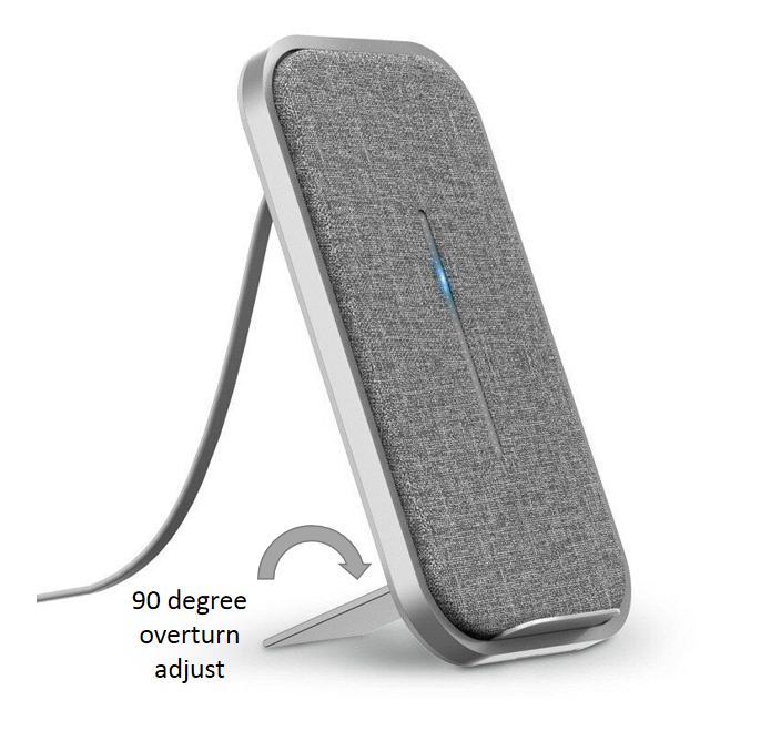 Adjustable 110-205KHz 8mm Qi 15W Mobile Phone Charger Pad