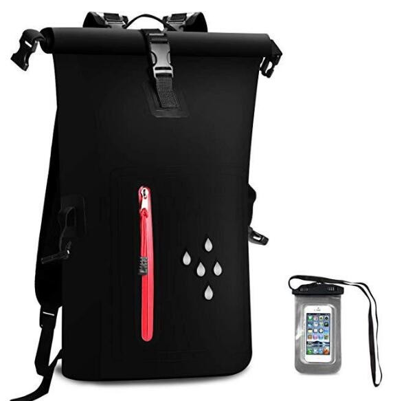 25L Waterproof Dry Bag Roll Top Backpack Tear Resistance OEM Accept
