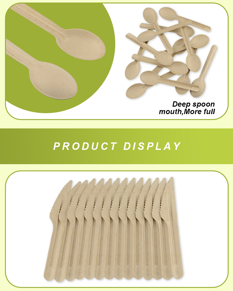 Eco Friendly Disposable 160mm Biodegradable Cutlery Set For Wedding Event