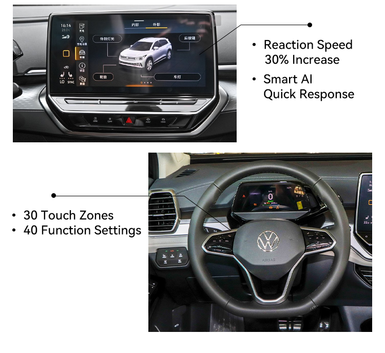 ID6 Lite Pro Electric Parking Brake 2023 Blue 4 Wheel LED Leather Sunroof Left Energy Vehicle for Adults Made In Other