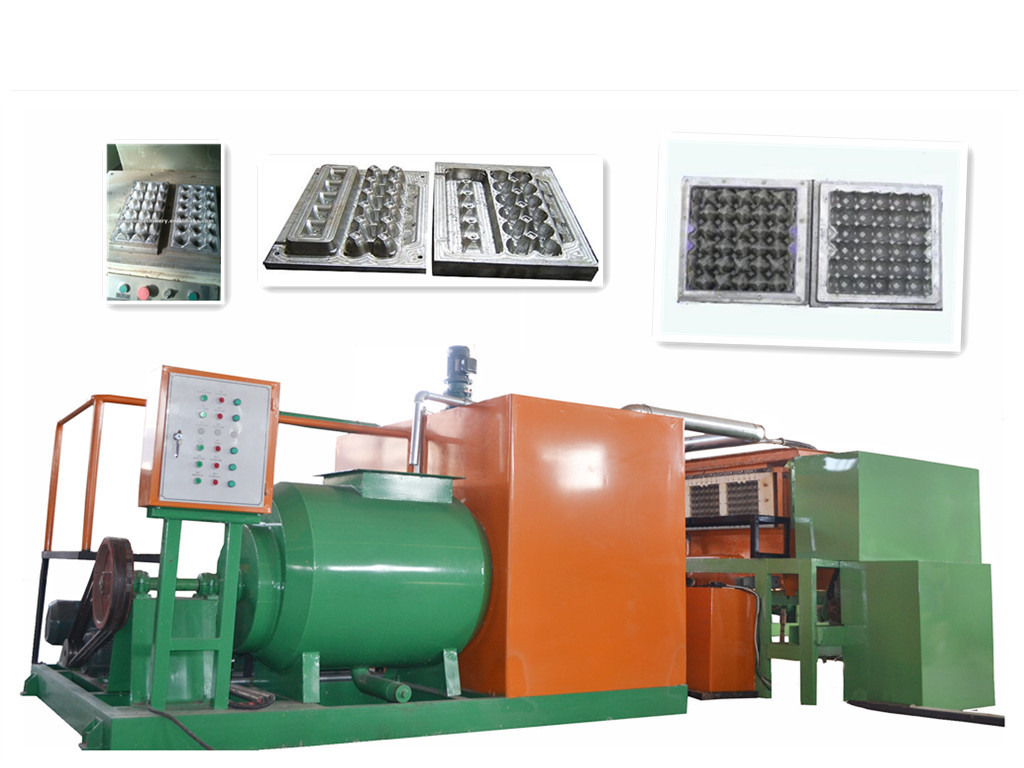 12-30 Cavity Small Egg Tray Fabricator With 45KW Total Power