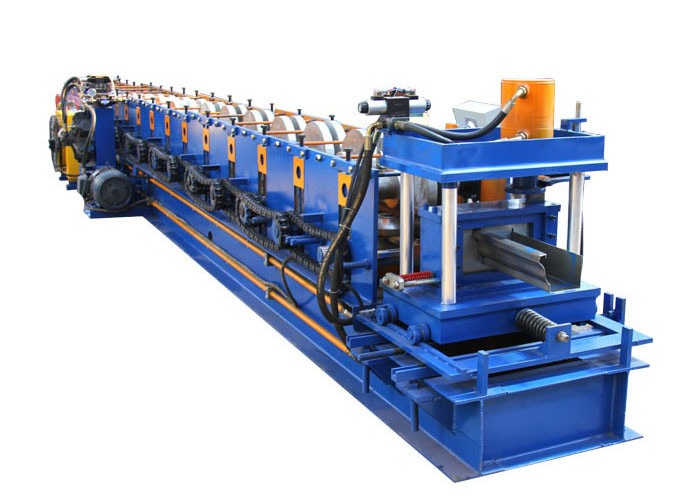 45 Steel Rollers Gutter Making Machine 15M/Min Metal Gutter Manufacturing Plant