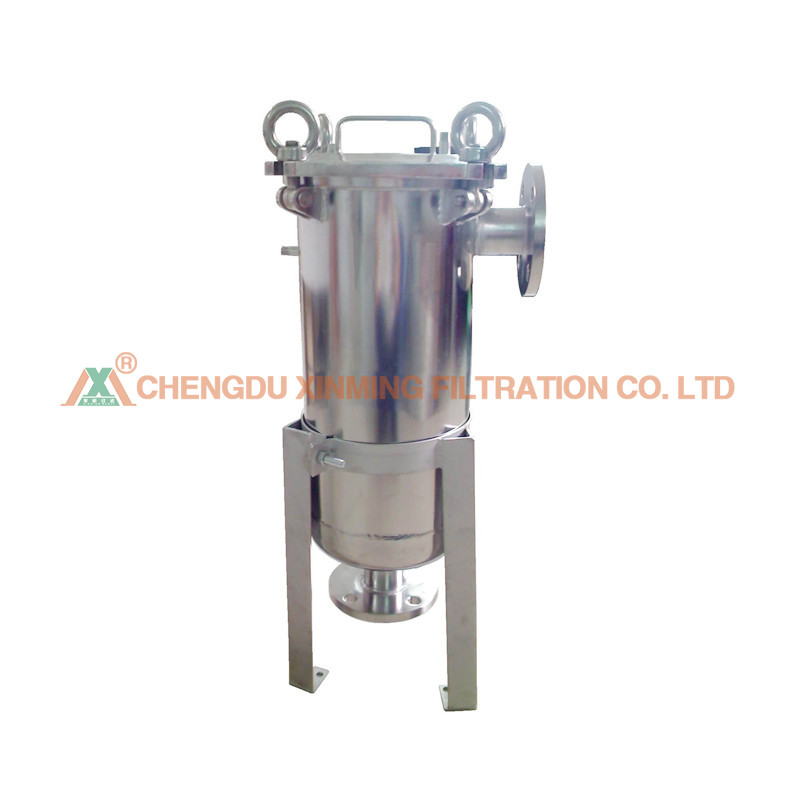 304 Stainless Steel Bag Filter , Industrial Filter Press For Slurry Water Treatment