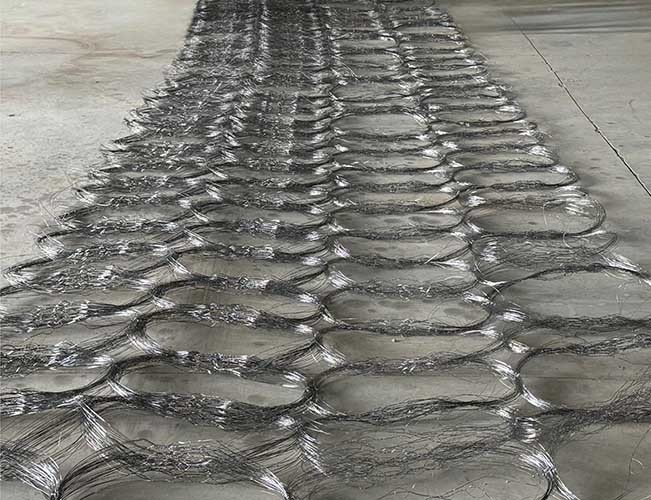 Capture Wire Barrier Wound Tank Tracks Anti Tank Barrier Wire Mesh