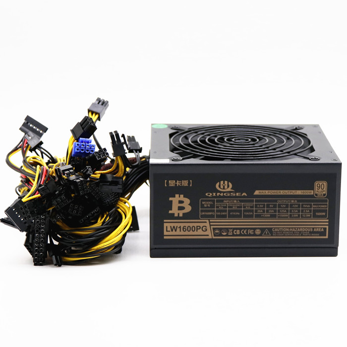 ATX PSU 1600W 90 Gold Multipath Power Supply 12v 24pin connector