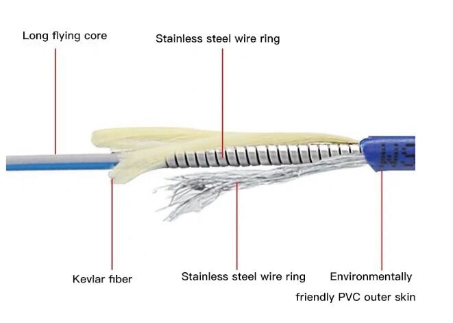 2 Core SM LSZH Armored Fiber Patch Cord