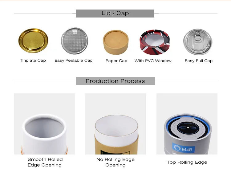 OEM ODM Paper Cans Packaging Cylinder Gift Boxes With Outer Roll Cover
