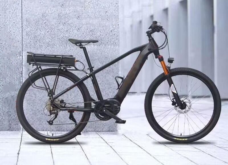 9 Speed Mid Drive Mountain E Bike 250W 27.5 Inch 48V 11AH 31AH Optional