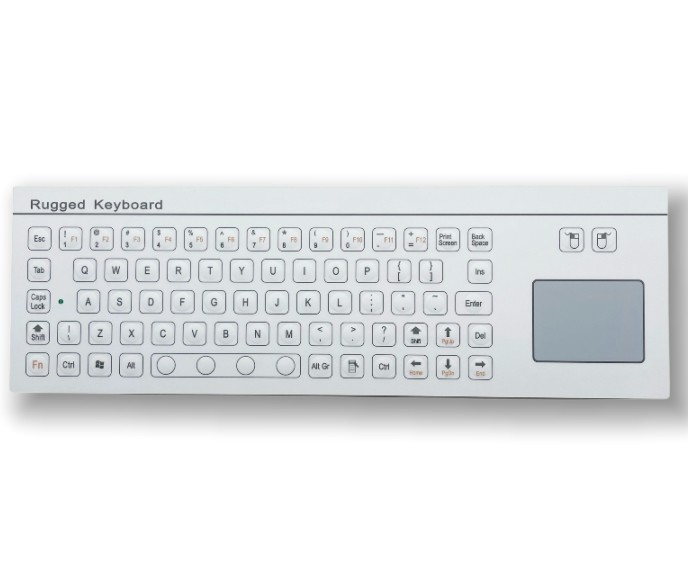 IP67 Industrial Keyboard With TouchPad PET Mini Membrane Keyboard F8-TP-B