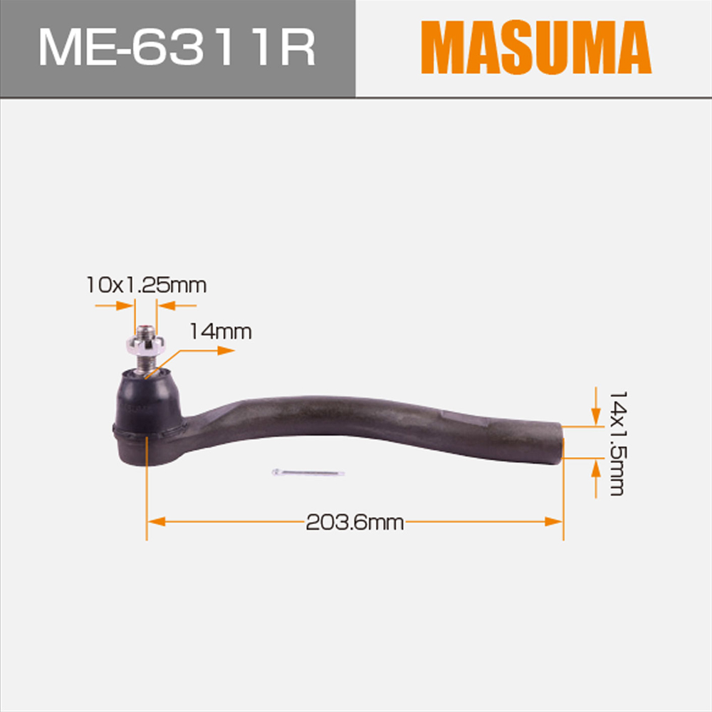 HONDA ACCORD CL7 Tie Rod End 53540-SDA-A01 53540SDAA01 53540-SDA-A01 by MASUMA Auto Parts