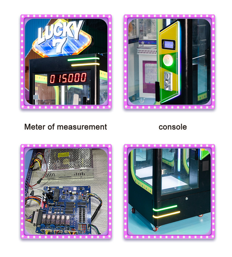 Lucky 7 Cut Prize Machine Big Prize Crane Game Machine Catch doll Gift Game family entertainment center