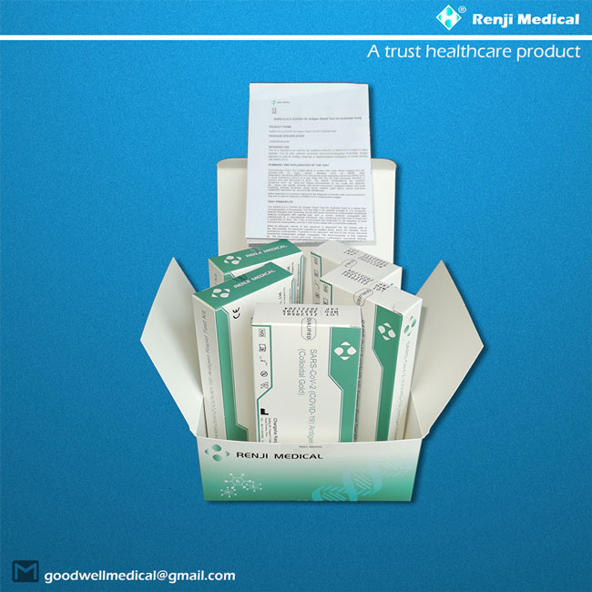 YBTC Antigen Rapid Testing Kit , Fast Result 10-15mins Covid Diagnostic Test Saliva