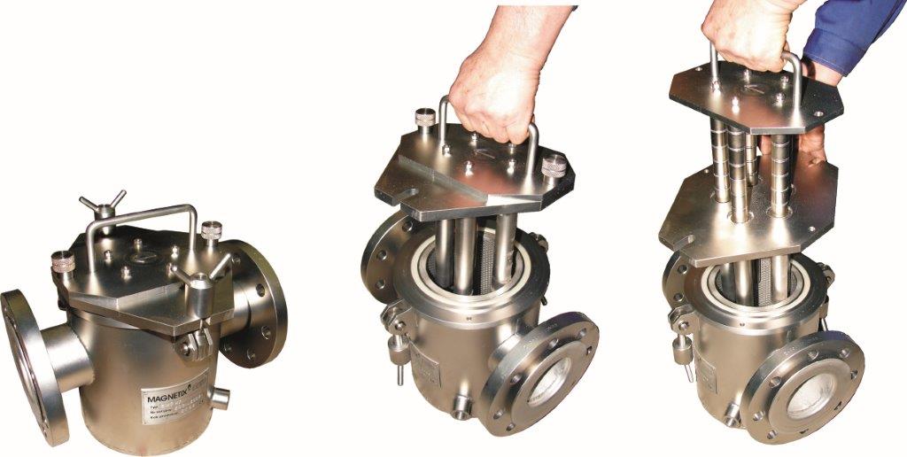 Easy Cleaning and Heating Chocolate with Flange Type Magnetic Filters Made of SUS316L