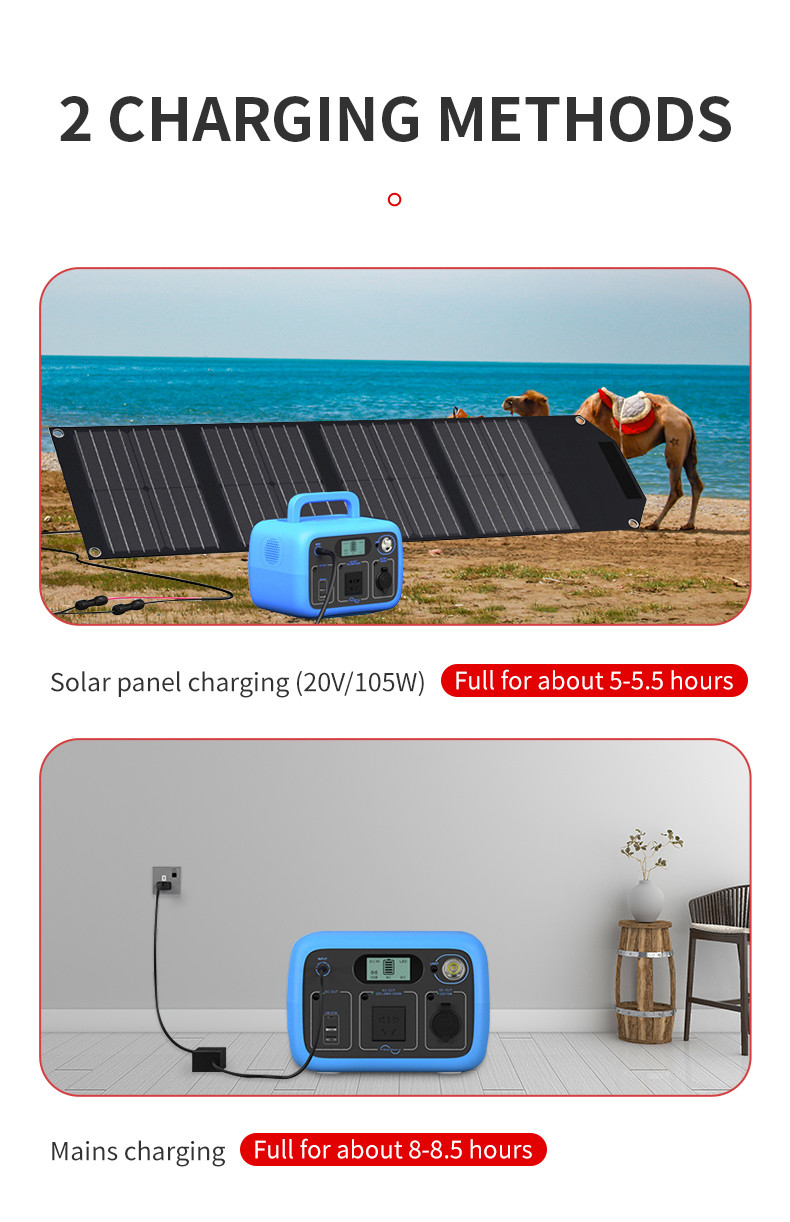 Portable outdoor power supply 300W AC output power 300Wh capacity outdoor camping stall energy storage power supply