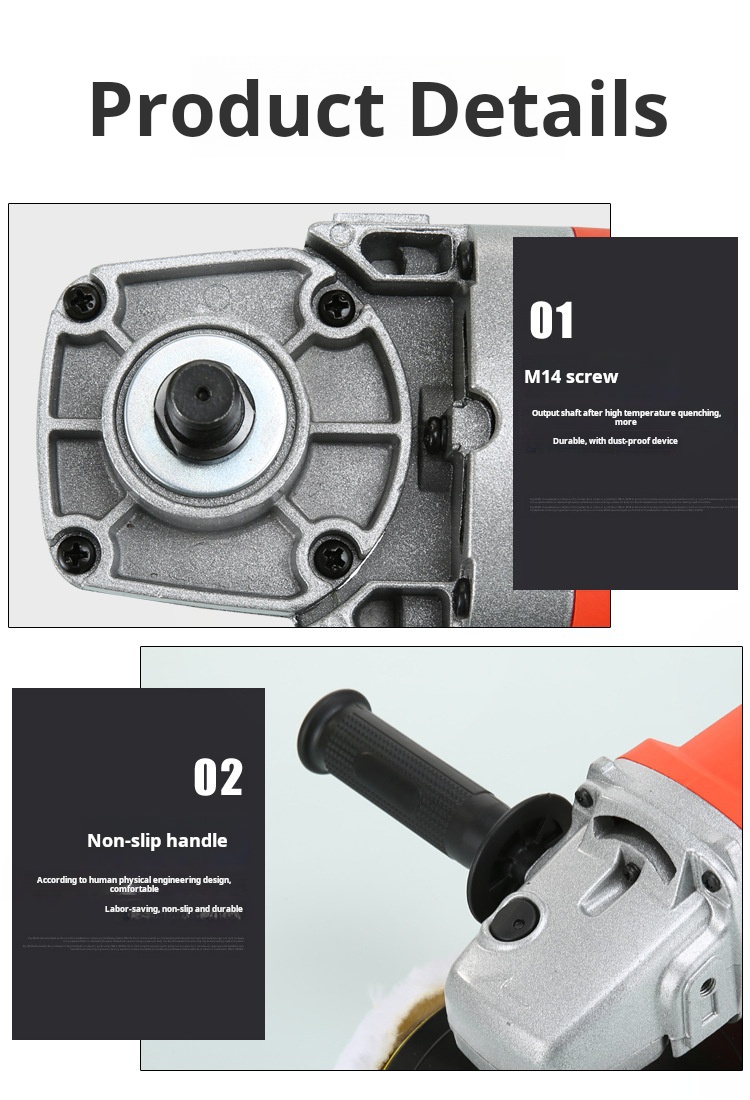 1400W Multi Function Power Buffer Polisher With Polishing Disc
