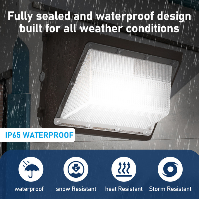 10400Lm 130Lm/W Outdoor Wall Lamp Light IP65 Industrial Style Wall Light