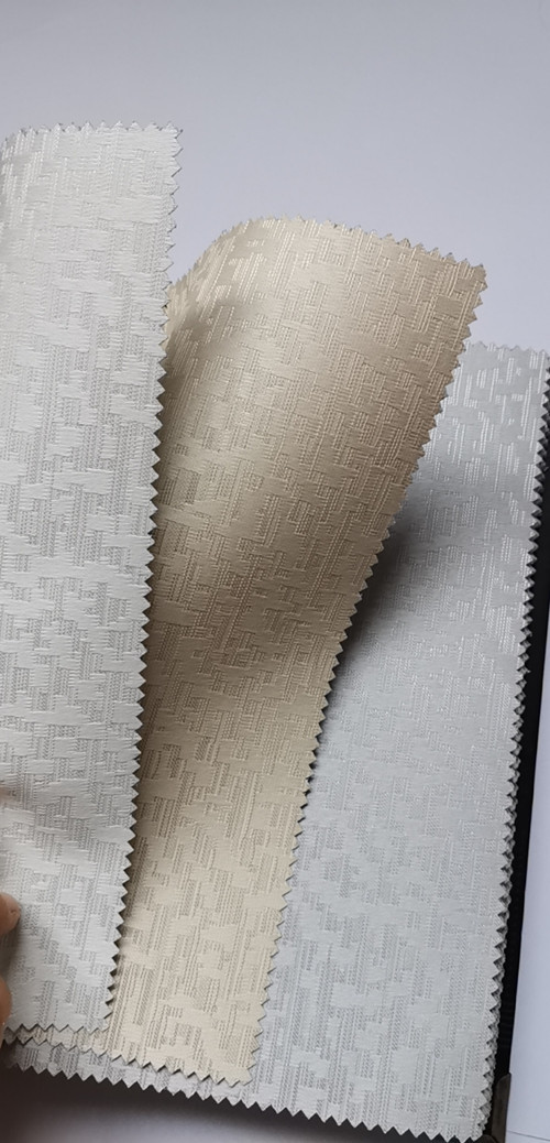 100% Polyester 350g Roller Blinds Fabric With Jacquard Color