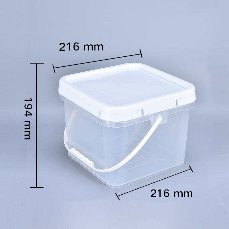 Food Grade Unbreakable Empty Gallon Plastic Buckets With Handle And Lid For Car Shampoo