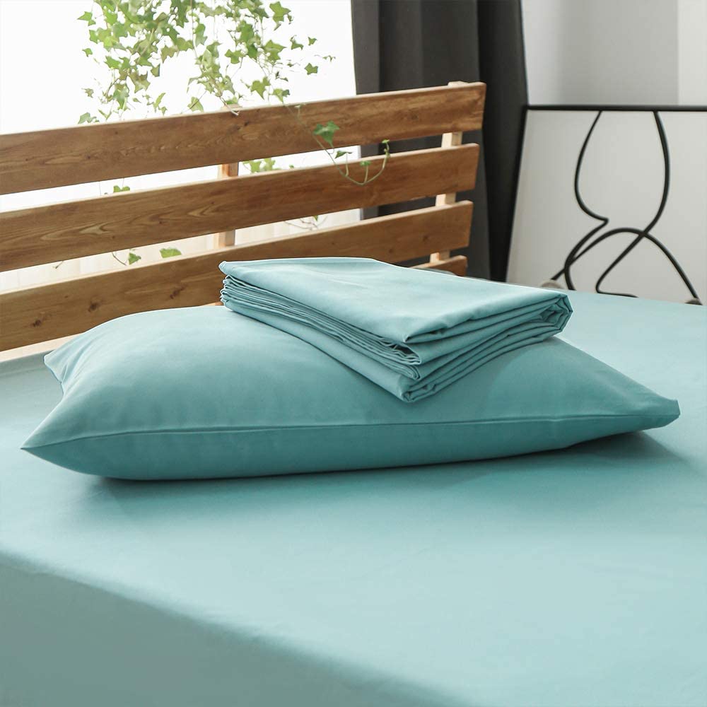 Anti Dust Mite Soft Wrinkle Free Bed Sheet Sets Temperature Regulation 3PCS 4 PCS