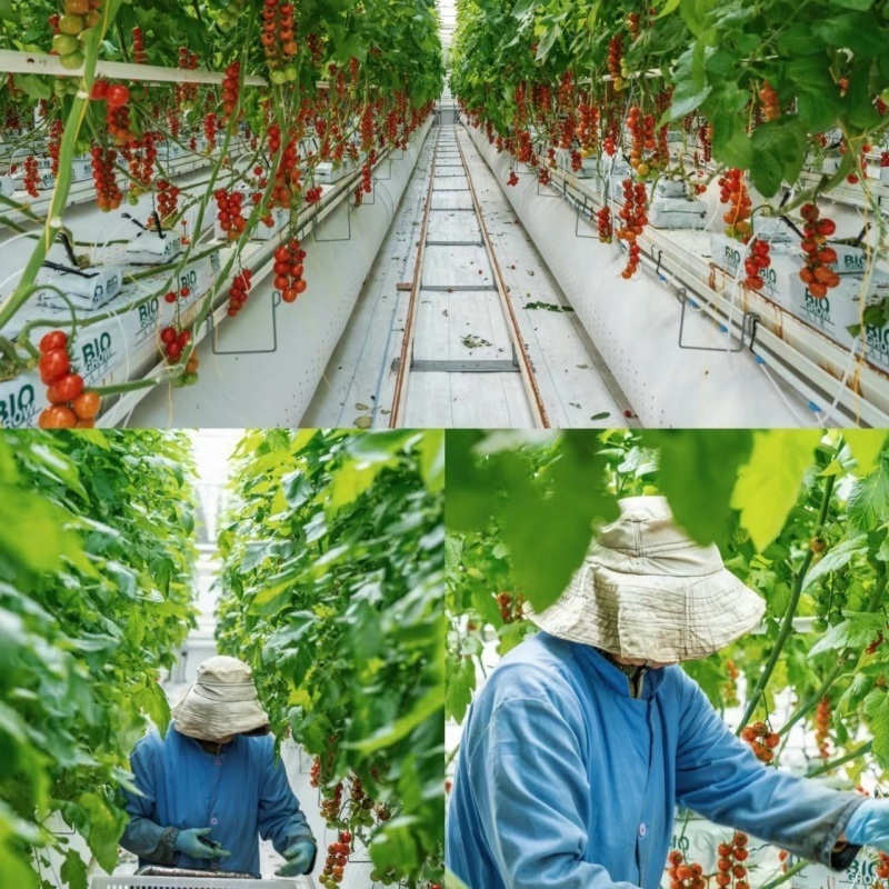 Commercial Greenhouse Poly Film Multi-Span Film Greenhouse for Planting Tomota, Cucumber, Lettuce