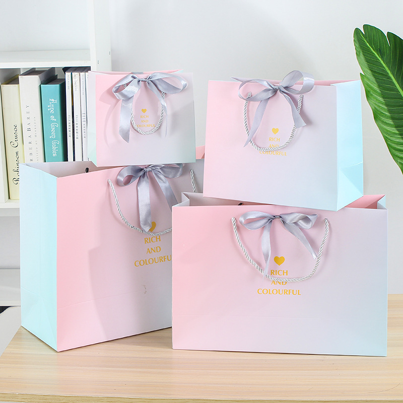 Gift packaging Recycled Kraft Paper Shopping Bags Mailer Tea Brown White