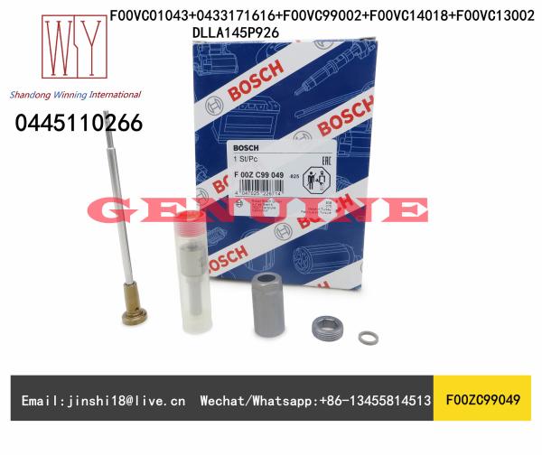 Bosch Genuine and New Nozzle Valve Kits F00ZC99049(F00VC01043+0433171616