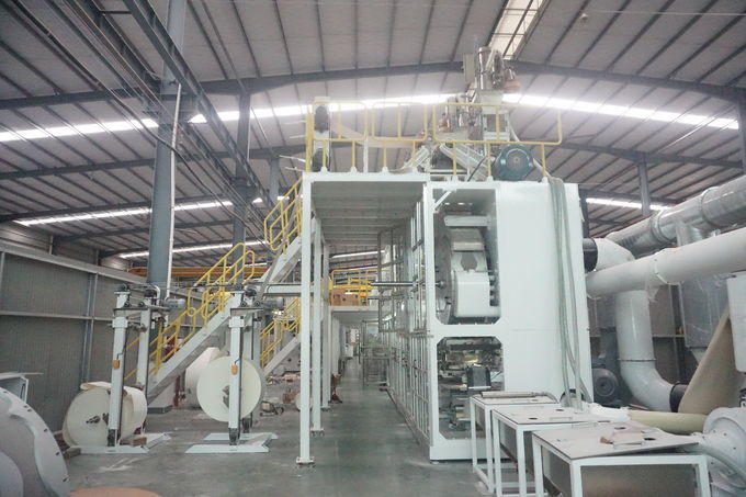 HMI Interface 0.6Mpa 950*760mm Diaper Manufacturing Plant