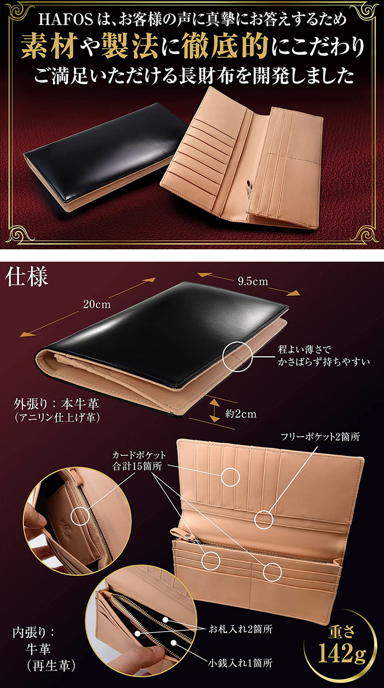 Large Capacity Waterproof Genuine Leather Women Purse Fashion Minibook AMZ Wallet