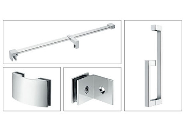 Bathroom Hotel Bath Shower Door Hinges Fine Surface With Thickened Solid Panel