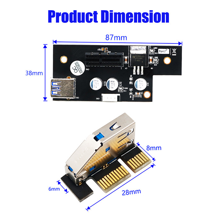 PCI Express Cable PCI-E 1X To 1X/4x/8x/16x Riser Card Extender