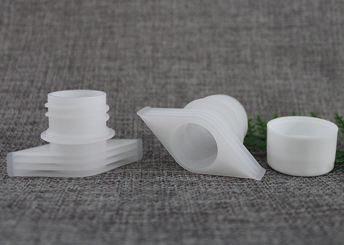 Flexible Packaging Bag Spout Caps In Plastic PE Food Grade 24.5 Nozzle Outer Diameter