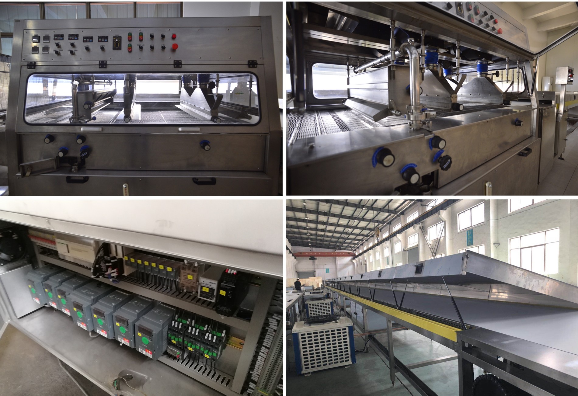 Compound Coating 1000mm 400kg/H Chocolate Enrobing Machine