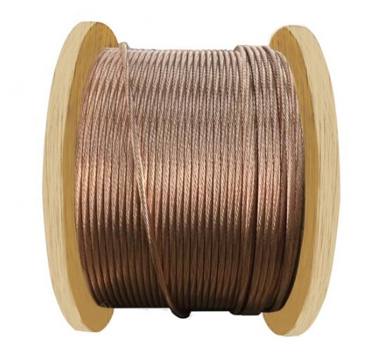 PVC Jacket Copper Clad Aluminum Cable , Copper Clad Aluminum Conductor CCA