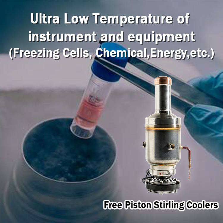 Stirling Cooling -130C Vaccine Cell Storage Transport for Ultra Low Temperature Needs