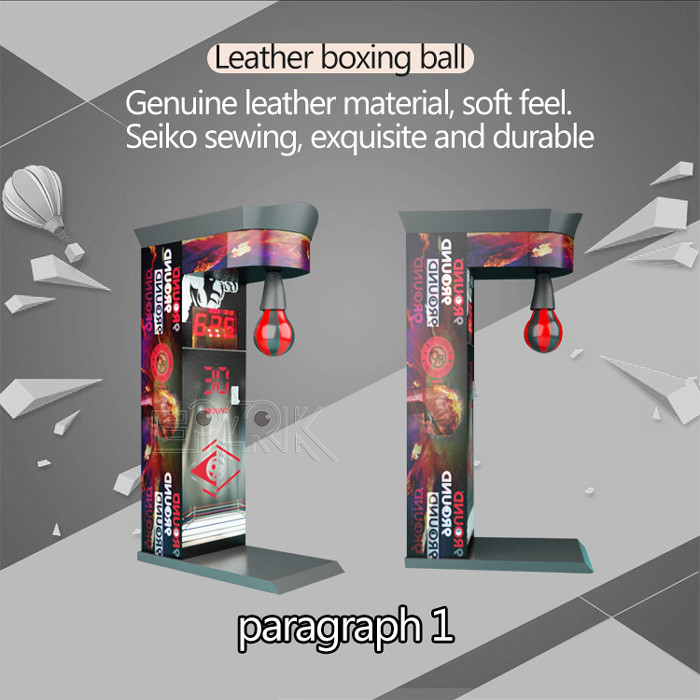 350W Indoor Boxing Punch Arcade Game Lottey Game Machine