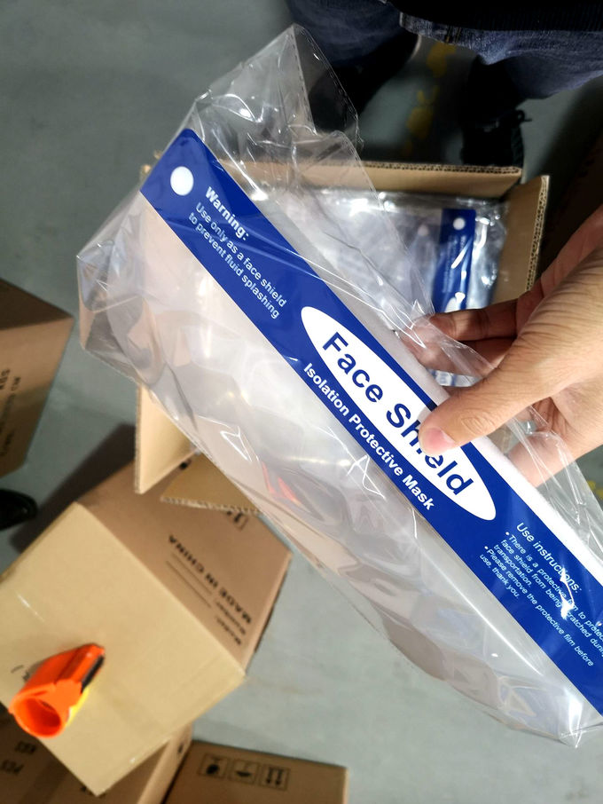 CE Transparent Anti Fog 33cm X 25cm Disposable Protective Face Shield