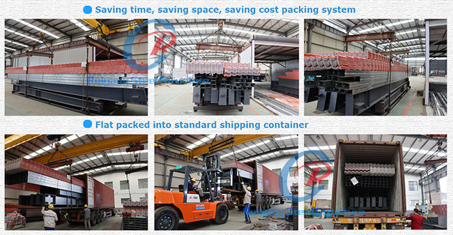 Assembling Prefab Metal Barn Building Large Prefabricated Steel Frame Structure Workshop Warehouse With Office
