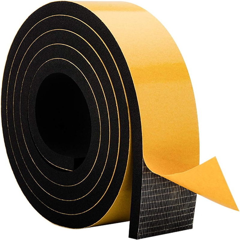 Closed Cell Foam Weather Stripping Door Seal Soundproof Self Adhesive Insulation Strips