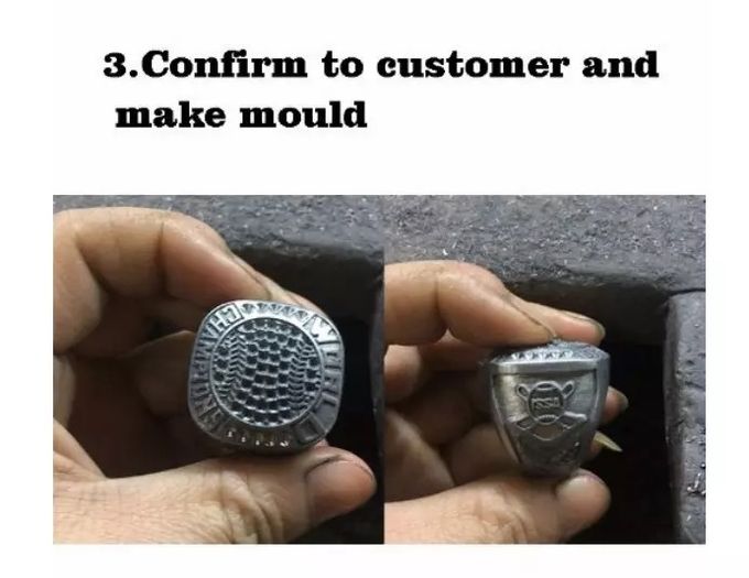 Youth Baseball Silver/Gold Sports Championship Rings