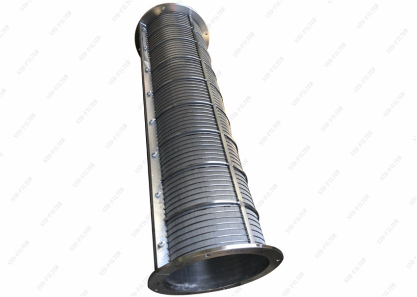 Slot 0.04mm Thickness 2.3mm Wedge Wire Basket For Well Drilling